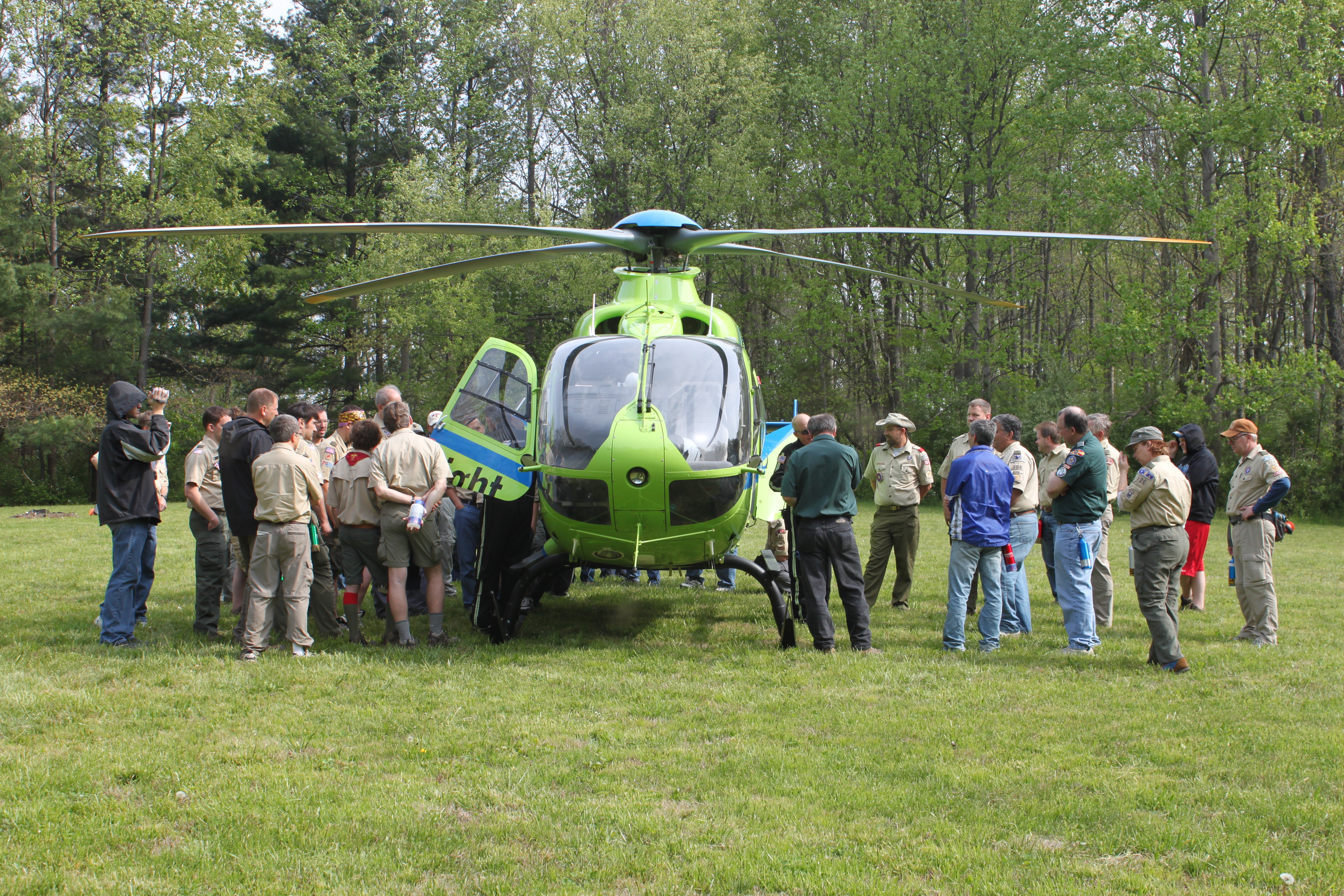 Stat Flight MedEvac helicopter front