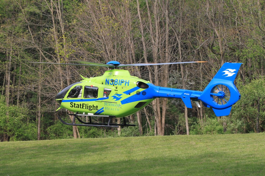 Camp Rotary Crawfordsville IN Helicopter landing